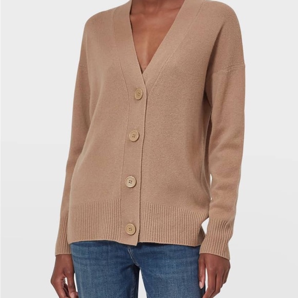 NWT Equipment Elder vneck button front cashmere cardigan